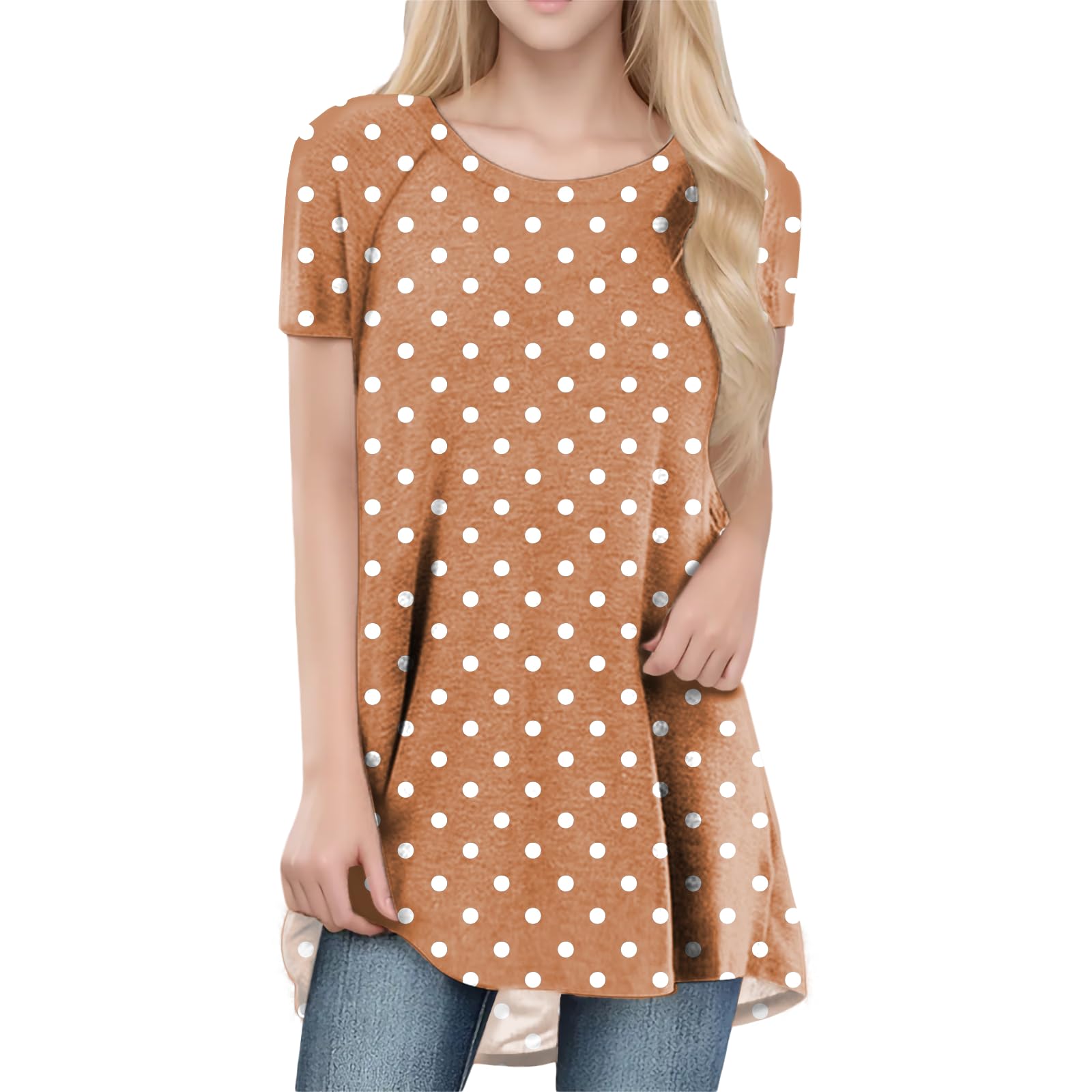 Womens Tops Loose Casual Trendy Curved Hem Loose Fit Daily Wear Summer Dressy Soft Graphic Tees Outfits 2025